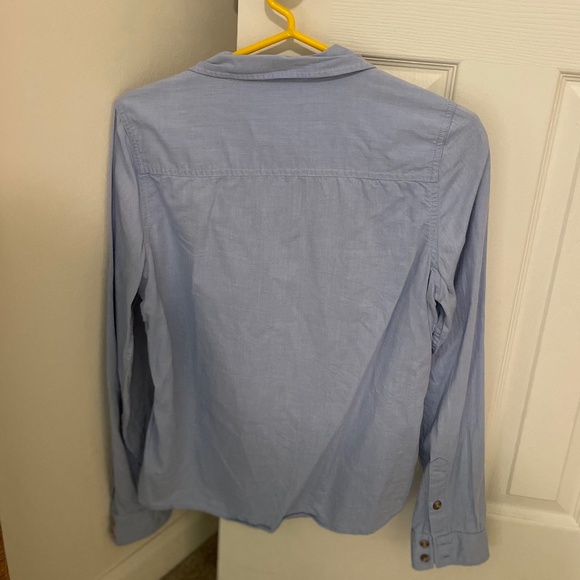 Forever 21 Blue Button Down With Pocket - Size Medium - Picture 3 of 3
